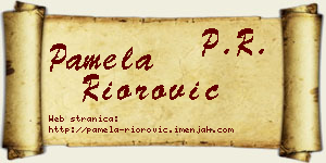 Pamela Riorović vizit kartica